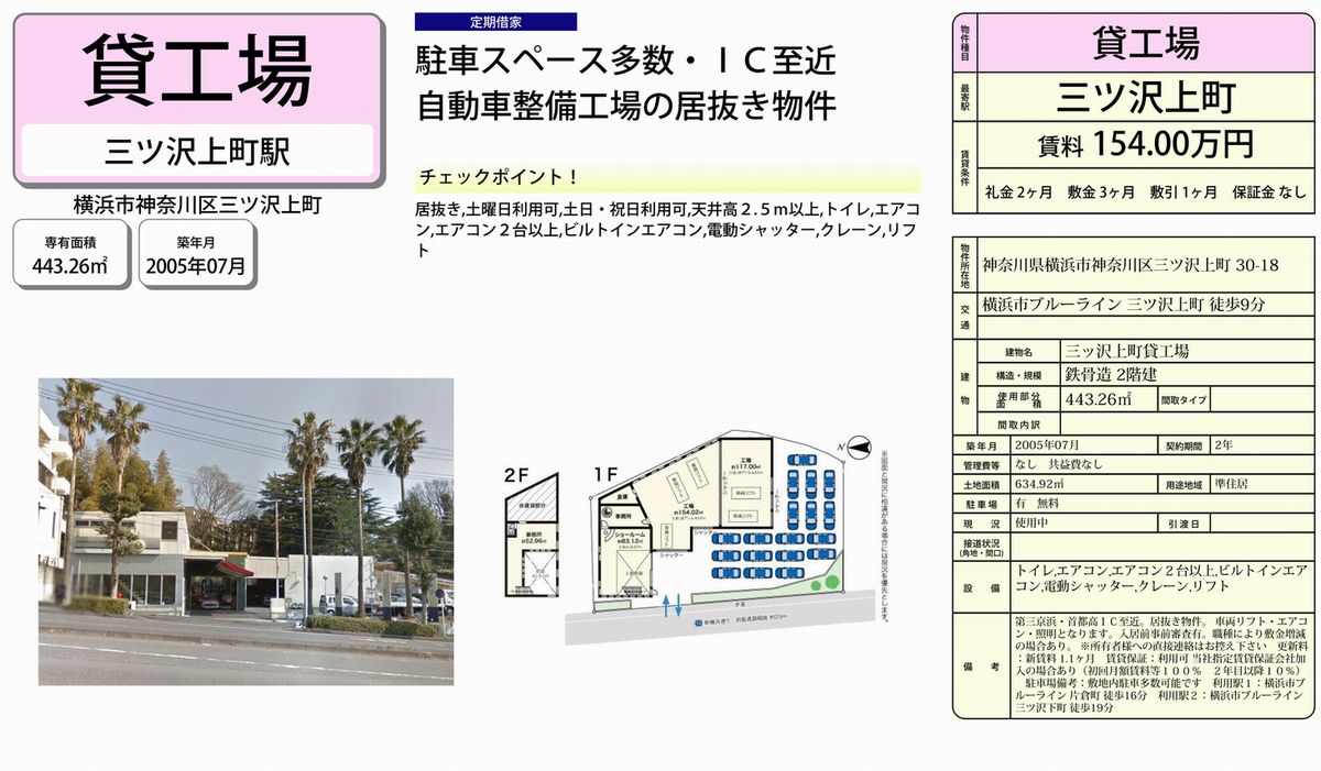 横浜市神奈川区三ツ沢上町30 18 三ッ沢上町駅 三ッ沢上町 貸店舗貸工場の賃貸事務所 貸事務所 貸店舗の詳細 テナント Biz